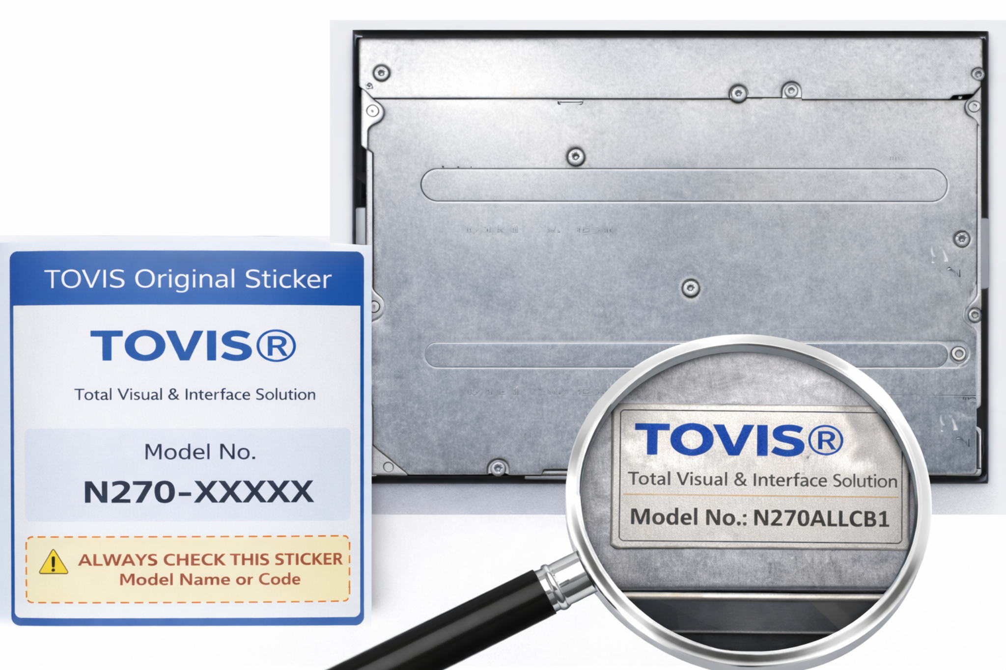 LCD MODULE - TOVIS parts identification photo